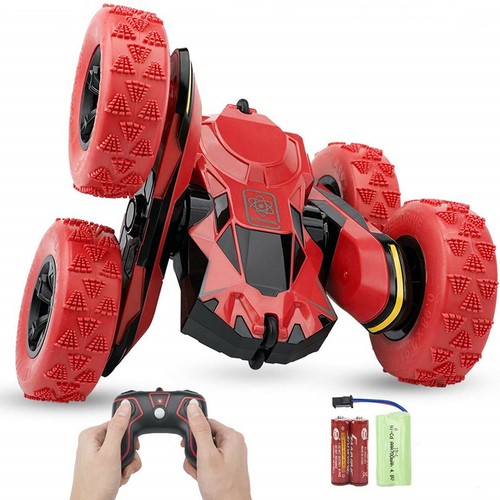 Red tornado stunt car - red,